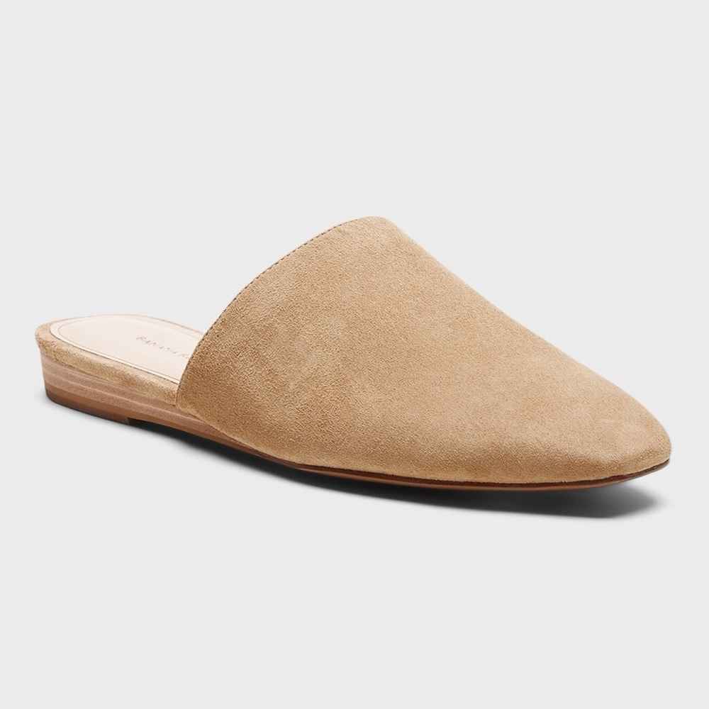 Banana republic Tan Suede Mules
